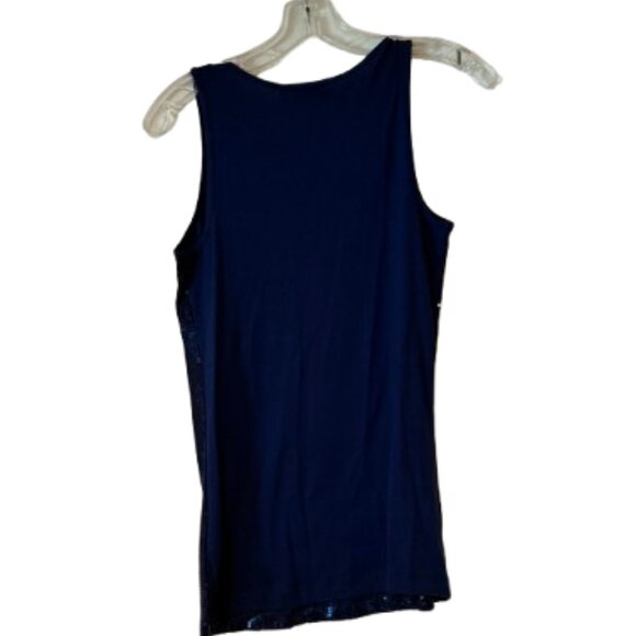 Apt 9 Navy Sequin Front Tank  - Medium - Picture 3 of 5